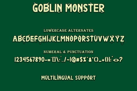Goblin Monster Font Prasetya Letter 