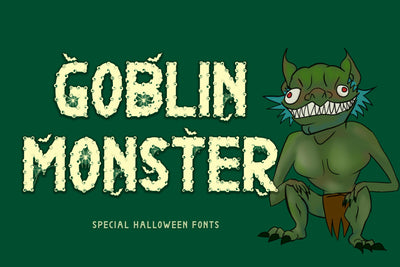 Goblin Monster Font Prasetya Letter 