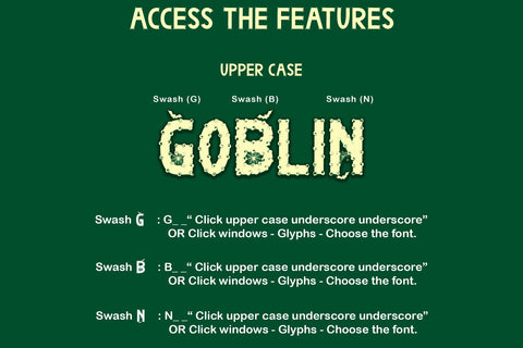Goblin Monster Font Prasetya Letter 