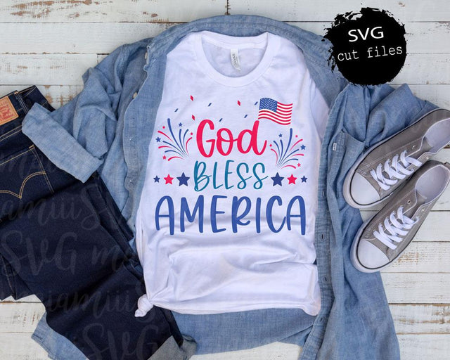 God Bless America, 4th Of july Svg, American Flag Svg, Independence Day Svg, Memorial Day Svg SVG MaiamiiiSVG 