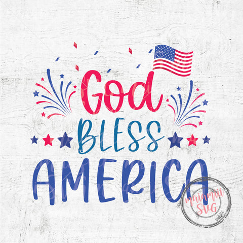 God Bless America, 4th Of july Svg, American Flag Svg, Independence Day Svg, Memorial Day Svg SVG MaiamiiiSVG 