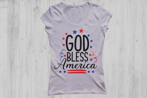 God Bless America| 4th of July SVG Cutting Files SVG CosmosFineArt 