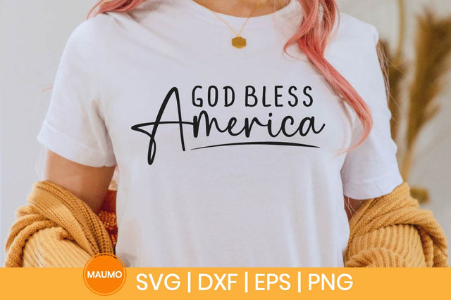 God bless America, 4th of July svg quote SVG Maumo Designs 