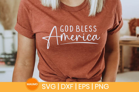 God bless America, 4th of July svg quote SVG Maumo Designs 