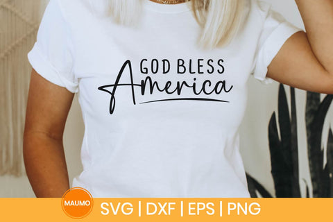 God bless America, 4th of July svg quote SVG Maumo Designs 