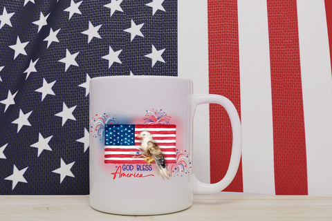 God Bless America Eagle Sublimation Sublimation QueenBrat Digital Designs 