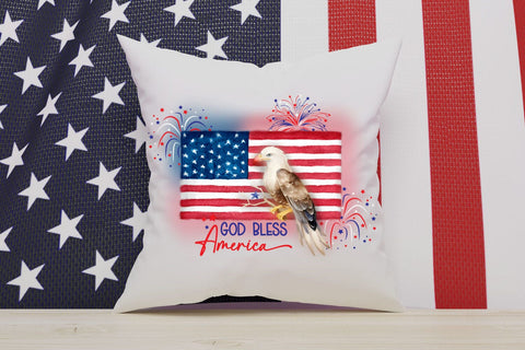 God Bless America Eagle Sublimation Sublimation QueenBrat Digital Designs 