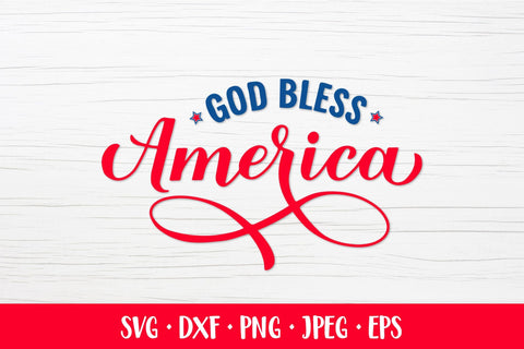 God bless America. Fourth of July quote. Patriotic SVG SVG LaBelezoka 