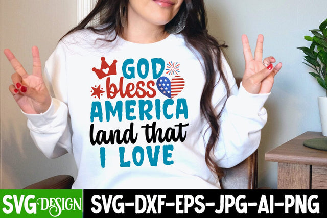 God Bless America Land that i Love SVG Design, God Bless America Land that i Love SVG Quotes , All American Dad SVG Quotes,4th of July SVG Design, Happy 4th of July SVG Design,American SVG Design ,Merica SVG Cut File,4th of july Sublimation Design SVG BlackCatsMedia 