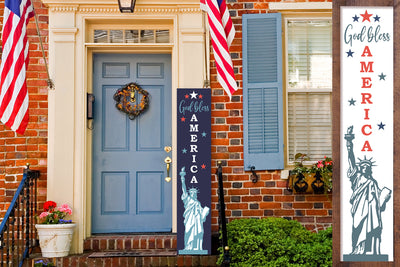 God bless America - Patriotic Porch sign SVG SVG Klava P 