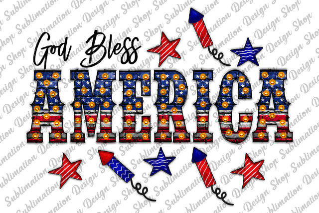 God Bless America Png, Fourth Of July Png, Patriotic Png, American Flag Png, Christian Png, Sublimation Designs Download, Digital Download Sublimation SublimationDesignShop 