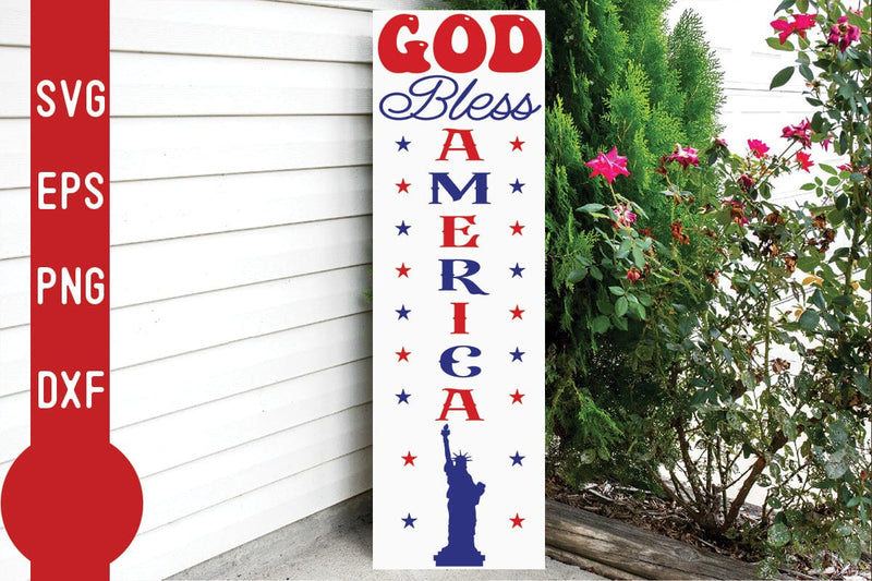 God bless America Porch Sign SVG SVG Svgcraft 
