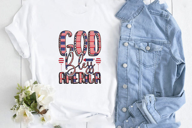 God Bless America Sublimation SVGArt 