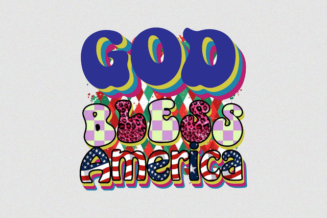 God Bless America Sublimation SVGArt 