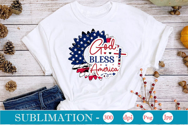 God Bless America Sublimation SVGs,Quotes and Sayings,Food & Drink,On Sale, Print & Cut Sublimation DesignPlante 503 