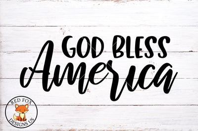 God Bless America SVG | 4th of July SVG |SVG PNG DXF SVG RedFoxDesignsUS 