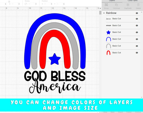 God Bless America SVG Bundle, 4 Designs, 4th of July SVG, Independence Day SVG, Patriotic SVG, God Bless America PNG SVG HappyDesignStudio 