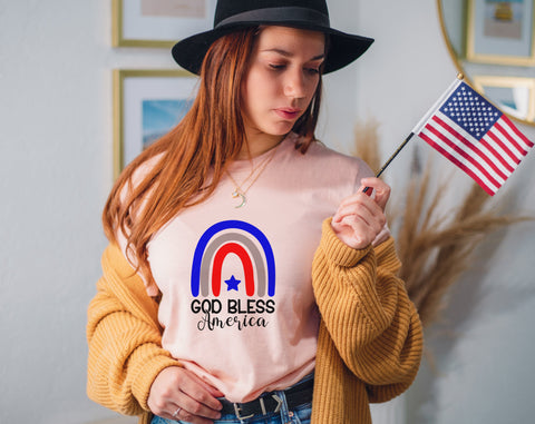 God Bless America SVG Bundle, 4 Designs, 4th of July SVG, Independence Day SVG, Patriotic SVG, God Bless America PNG SVG HappyDesignStudio 