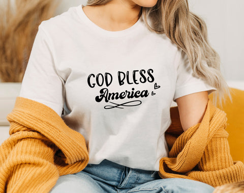 God Bless America SVG Bundle, 4 Designs, 4th of July SVG, Independence Day SVG, Patriotic SVG, God Bless America PNG SVG HappyDesignStudio 