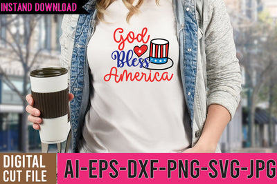 God Bless America SVG Cut File SVG BlackCatsMedia 