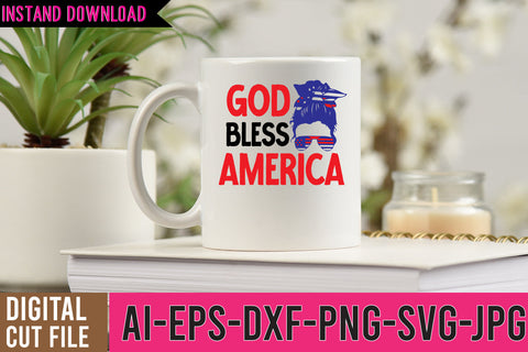 God Bless America SVG Cut File SVG BlackCatsMedia 