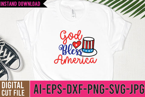 God Bless America SVG Cut File SVG BlackCatsMedia 