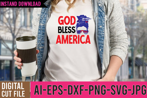 God Bless America SVG Cut File SVG BlackCatsMedia 
