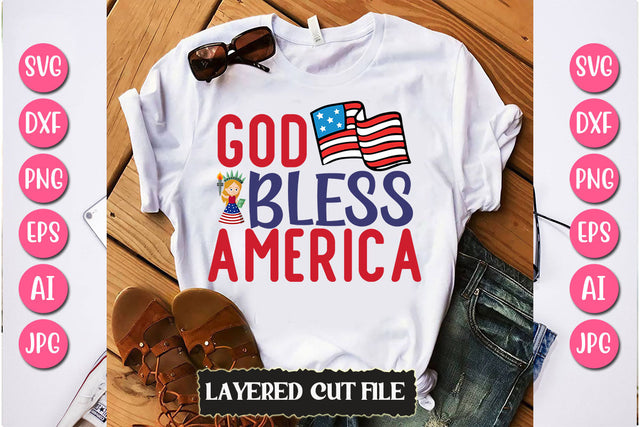 God Bless America SVG Cut File SVG Newmockups 