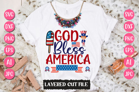God Bless America SVG Cut File SVG Newmockups 