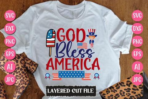 God Bless America SVG Cut File SVG Newmockups 