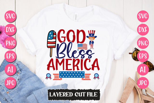God Bless America SVG Cut File SVG Newmockups 