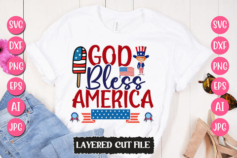 God Bless America SVG Cut File SVG Newmockups 