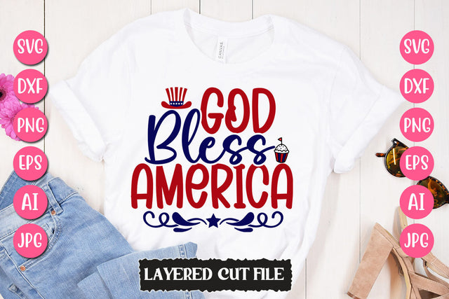 God Bless America SVG Cut File SVG Newmockups 