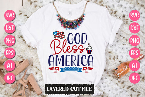 God Bless America SVG Cut File SVG Newmockups 