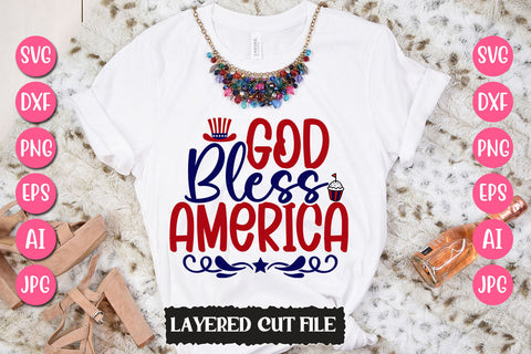 God Bless America SVG Cut File SVG Newmockups 