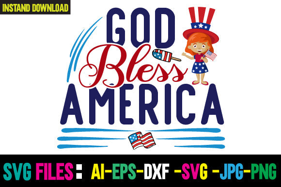 God Bless America SVG Cut File SVG Newmockups 