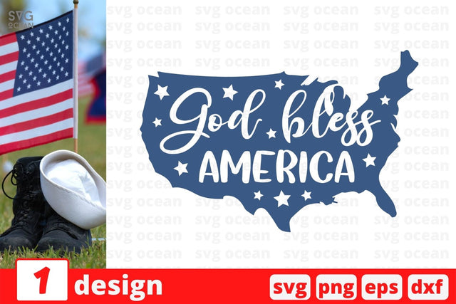 God bless America SVG Cut File SVG SvgOcean 