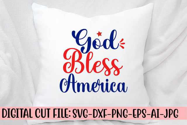 God Bless America SVG Cut File SVG Syaman 
