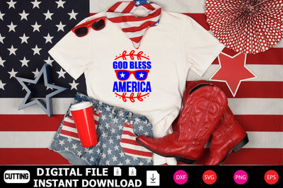 God Bless America SVG cut files SVG Shahin alam 
