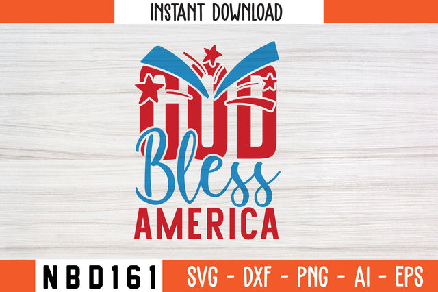 God Bless America Svg Design SVG Nbd161 
