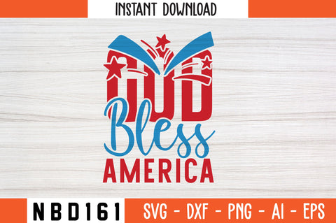 God Bless America Svg Design SVG Nbd161 