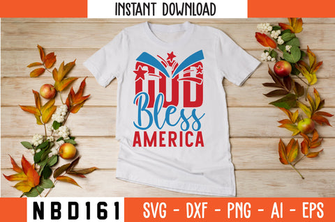 God Bless America Svg Design SVG Nbd161 