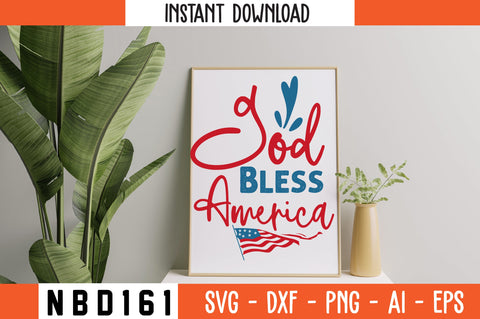 God Bless America Svg Design SVG Nbd161 