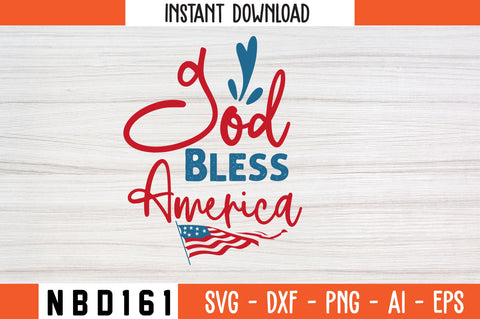 God Bless America Svg Design SVG Nbd161 