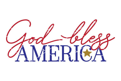 God Bless America SVG | Farmhouse Sign SVG | DXF PNG JPG SVG SVG So Fontsy Design Shop 