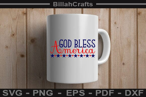 God Bless America SVG File SVG BillahCrafts 