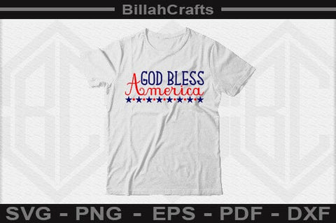 God Bless America SVG File SVG BillahCrafts 