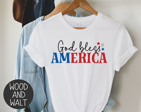 God Bless America SVG | July 4th Cut File SVG Wood And Walt 
