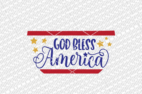 God Bless America SVG | July 4th Sign | Patriotic Design | DXF and More! SVG Diva Watts Designs 