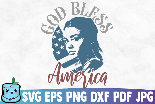 God Bless America SVG MintyMarshmallows 